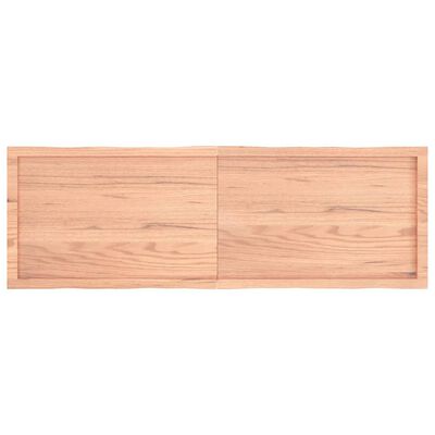 vidaXL Blat, jasnobrązowy 160x50x(2-4)cm drewno z naturalną krawędzią