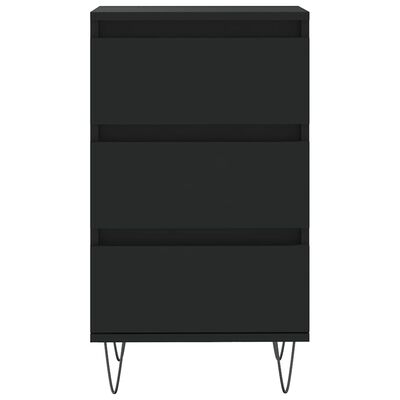vidaXL Komoda, czarna, 40x35x70 cm, materiał drewnopochodny