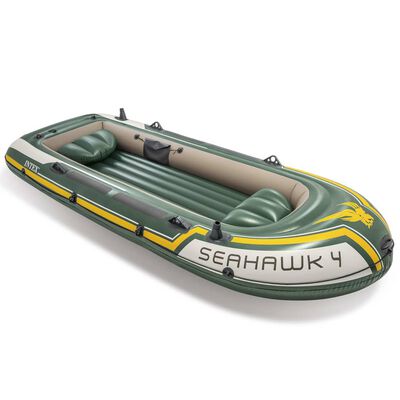 Intex 4-osobowy ponton dmuchany Seahawk z wiosłami i pompką, 68351NP