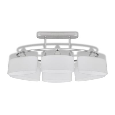 vidaXL Lampa sufitowa z kloszami elipsoidalnymi, 4 szt., E14