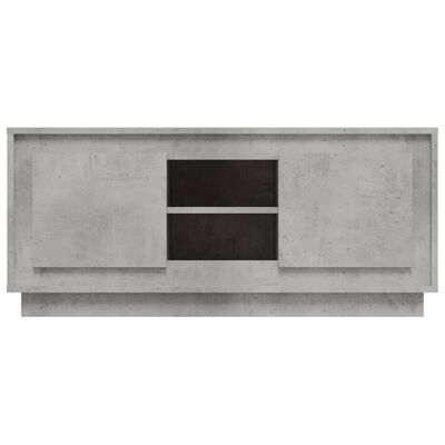 vidaXL Szafka pod TV, szarość betonu, 102x35x45 cm