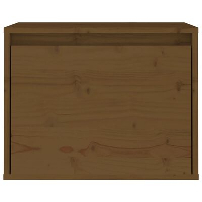 vidaXL Szafka ścienna, miodowy brąz, 45x30x35 cm, lite drewno sosnowe