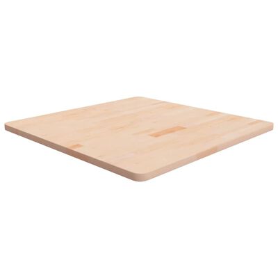 vidaXL Kwadratowy blat do stolika, 80x80x2,5 cm, surowe drewno dębowe