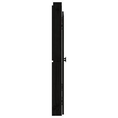 vidaXL Drzwi szafki kuchennej na zewnątrz, 2 szt., czarne, 50x9x82 cm