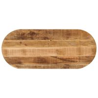 vidaXL Blat stołu, 80x40x2,5 cm, owalny, surowe drewno mango