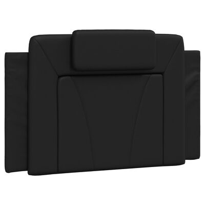 vidaXL Rama łóżka z LED, czarna, 90x190 cm, sztuczna skóra