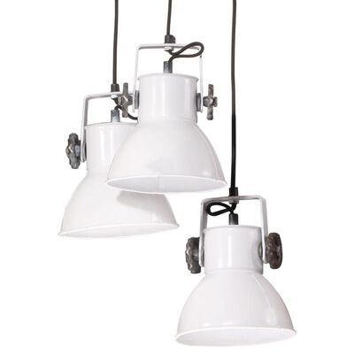 vidaXL Lampa wisząca, 25 W, biała, 30x30x100 cm, E27