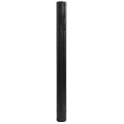 vidaXL Dywan prostokątny, czarny, 80x300 cm, bambusowy