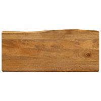 vidaXL Blat stołu, 80x40x2,5 cm, naturalna krawędź, lite drewno mango