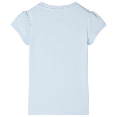 Koszulka dziecięca z krótkimi rękawami, jasnoniebieska, 92