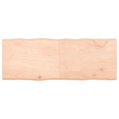 vidaXL Blat stołu, 160x60x(2-6)cm surowy, lity dąb naturalną krawędzią