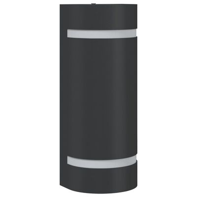 vidaXL Kinkiet zewnętrzny, czarny, odlewane aluminium