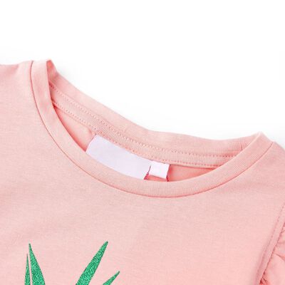 Koszulka dziecięca z krótkimi rękawami, różowa, 92