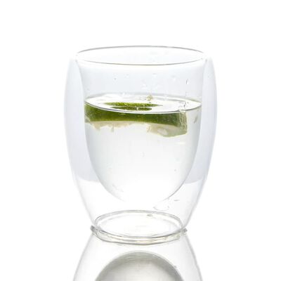 vidaXL Dwuścienne szklanki, 6 szt., 350 ml