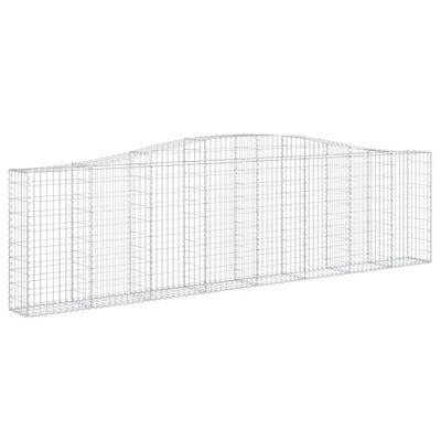 vidaXL Kosze gabionowe, 25 szt, 400x30x100/120cm, galwanizowane żelazo