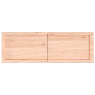 vidaXL Blat stołu, 120x40x(2-4)cm surowy, lity dąb naturalną krawędzią