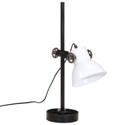 vidaXL Lampa stołowa, 25 W, biała, 15x15x55 cm, E27