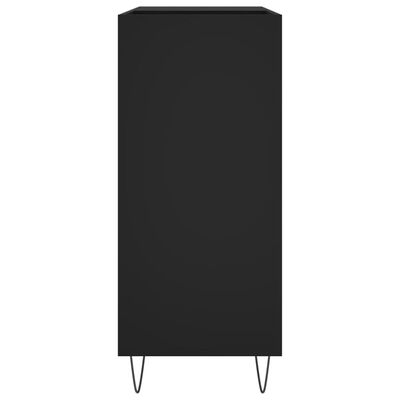 vidaXL Szafka na płyty, czarna, 84,5x38x89 cm, materiał drewnopochodny