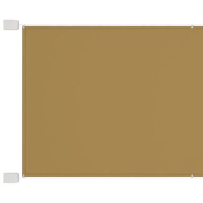 vidaXL Markiza pionowa, beżowa, 60x1000 cm, tkanina Oxford