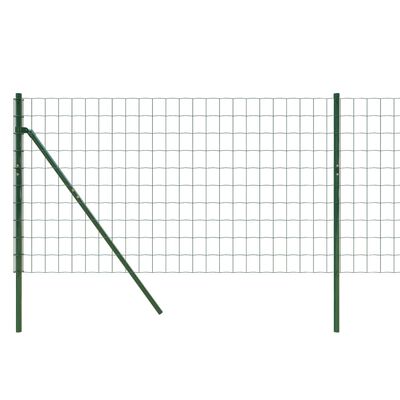 vidaXL Ogrodzenie ze zgrzewanej siatki, zielone, 0,8x25 m