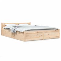 vidaXL Rama łóżka z szufladami, 160x200 cm