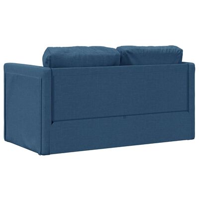 vidaXL Sofa podłogowa 2-w-1, niebieska, 112x174x55 cm, tkanina