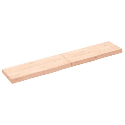 vidaXL Blat do łazienki, 160x30x(2-6) cm, surowe, lite drewno