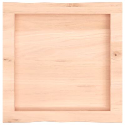 vidaXL Blat stołu, 40x40x(2-6)cm, surowy, lity dąb naturalną krawędzią