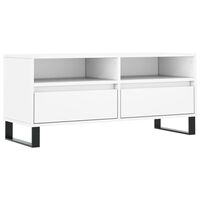 vidaXL Szafka pod TV, biała, 100x34,5x44,5 cm, materiał drewnopochodny