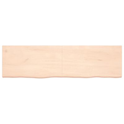 vidaXL Blat stołu, 180x50x(2-4) cm, surowe lite drewno dębowe