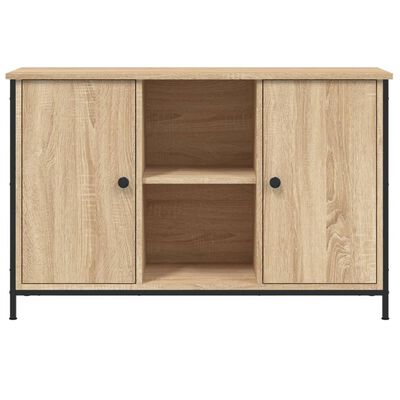 vidaXL Szafka pod TV, dąb sonoma, 100x35x65 cm materiał drewnopochodny