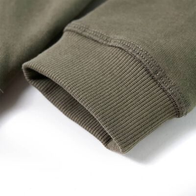 Bluza dziecięca z kapturem, khaki, 104