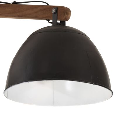 vidaXL Lampa sufitowa 25 W, czarna, 105x30x65-108 cm, E27