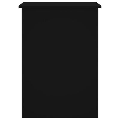 vidaXL Biurko, czarne, 100x55x75 cm, materiał drewnopochodny