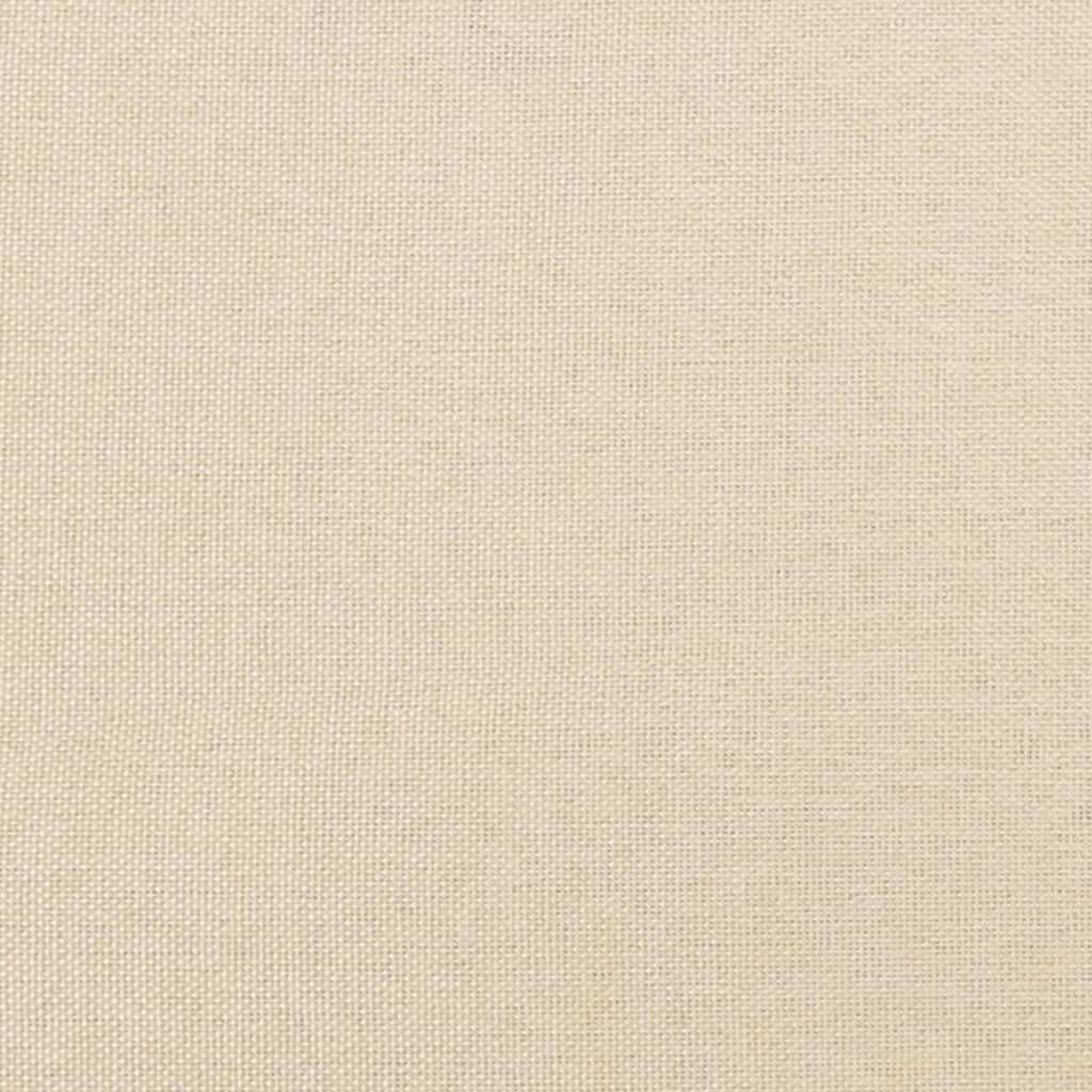 vidaXL Zagłówek do łóżka, kremowy, 80x5x78/88 cm, tkanina