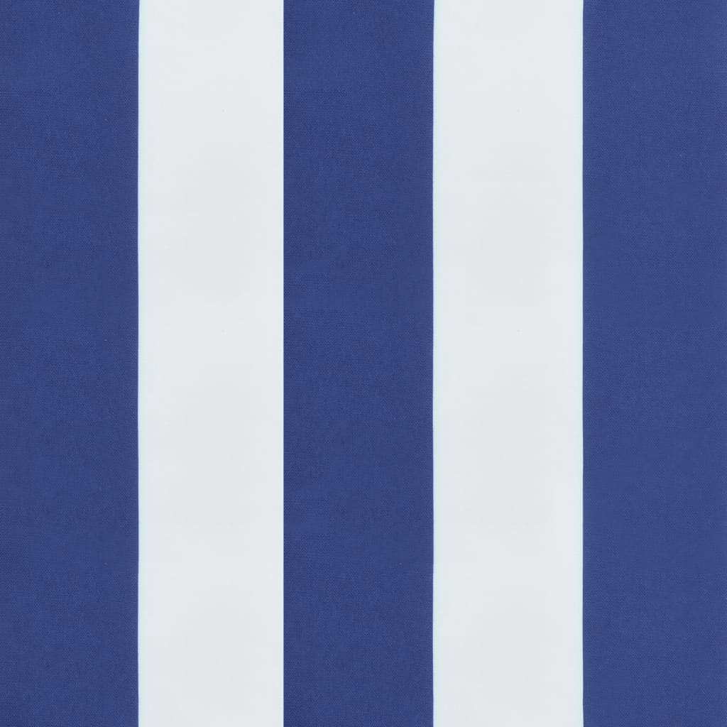 vidaXL Poduszki na krzesła, 2 szt., niebiesko-białe paski, 40x40x7 cm