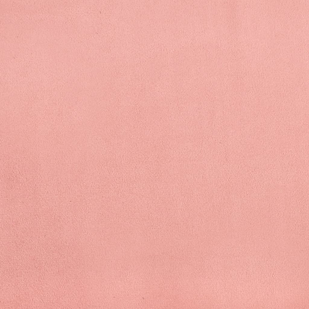 vidaXL Zagłówki do łóżka, 4 szt., różowy, 100x5x78/88 cm, aksamitny