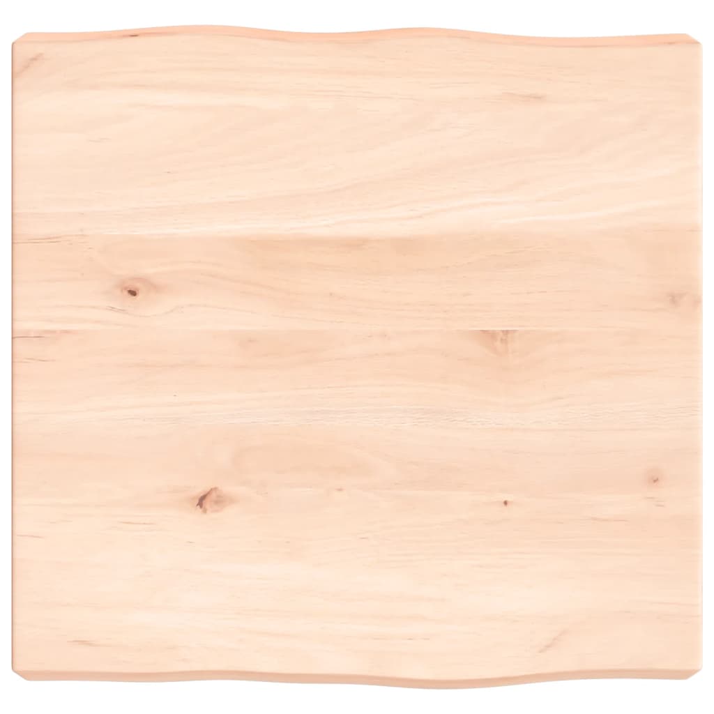 vidaXL Blat stołu, 40x40x(2-6)cm, surowy, lity dąb naturalną krawędzią