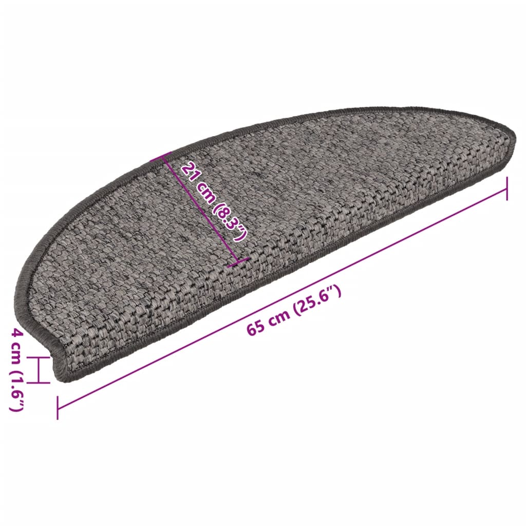 vidaXL Samoprzylepne nakładki na schody 15 szt. 65x21x4 cm brązowy beż