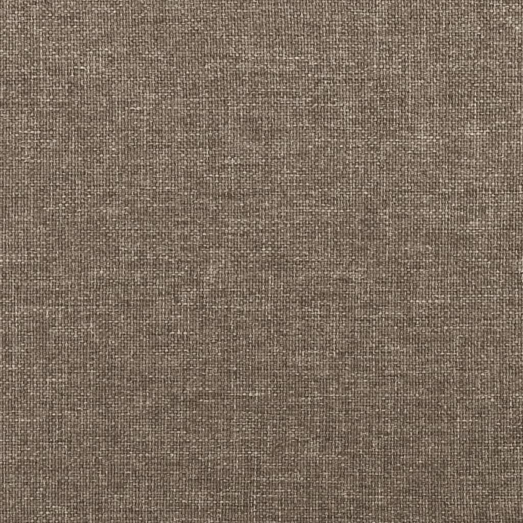 vidaXL Zagłówki do łóżka, 2 szt., taupe, 90x5x78/88 cm, tkanina