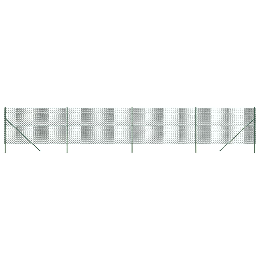 vidaXL Ogrodzenie z siatki, zielone, 1,6x10 m