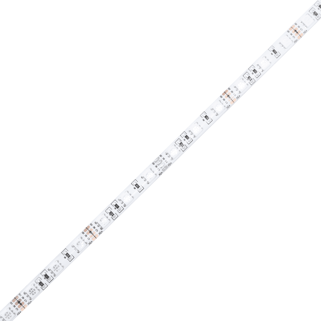 vidaXL Zagłówek do łóżka z LED, niebieski, 180x5x118/128 cm, tkanina