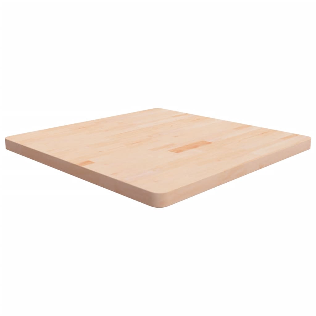 vidaXL Kwadratowy blat do stolika, 80x80x4 cm, surowe drewno dębowe