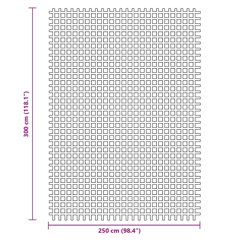 vidaXL Mata podłogowa na kemping, antracytowa, 3x2,5 m