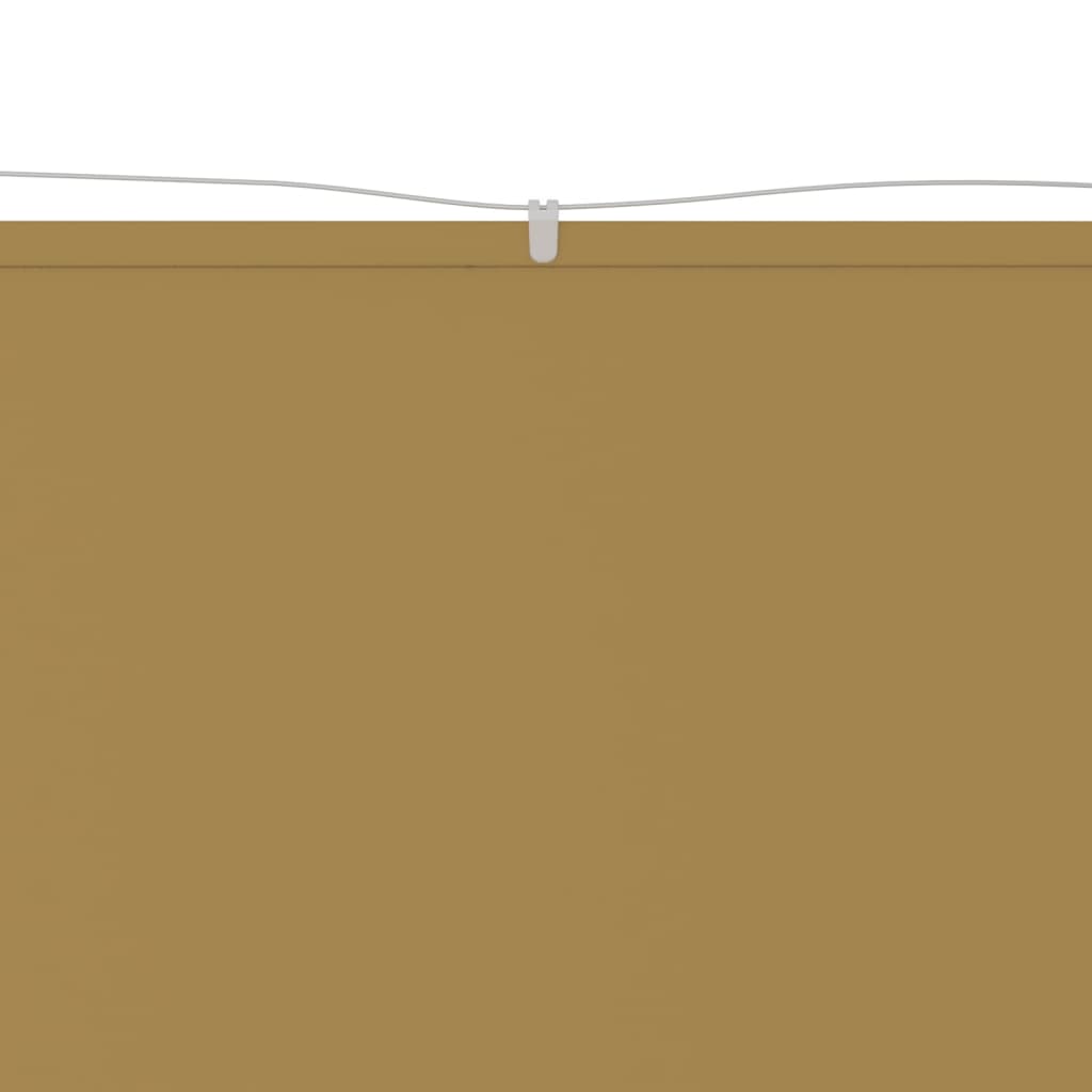 vidaXL Markiza pionowa, beżowa, 60x1000 cm, tkanina Oxford