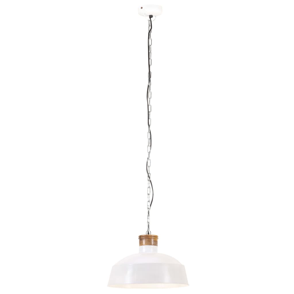 vidaXL Industrialna lampa wisząca, 58 cm, biała, E27