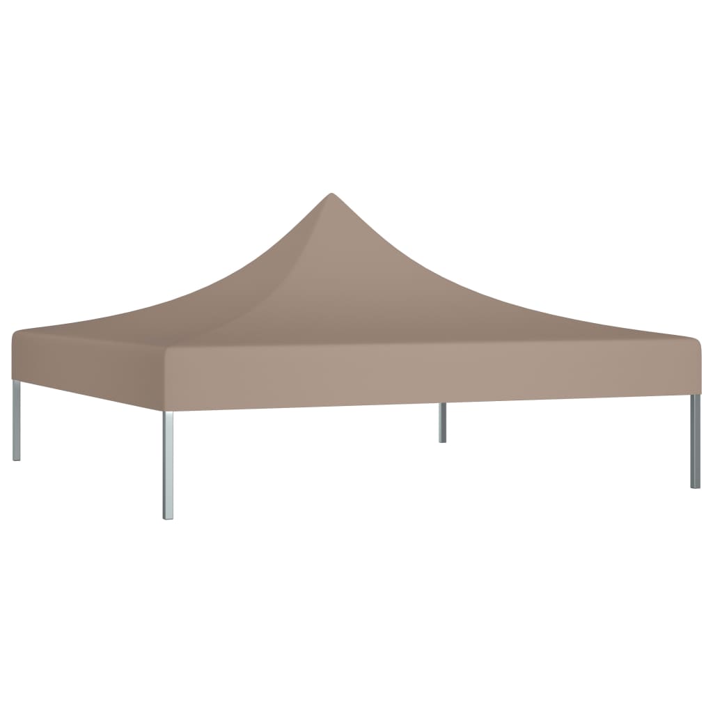 vidaXL Dach namiotu imprezowego, 3 x 3 m, kolor taupe, 270 g/m²