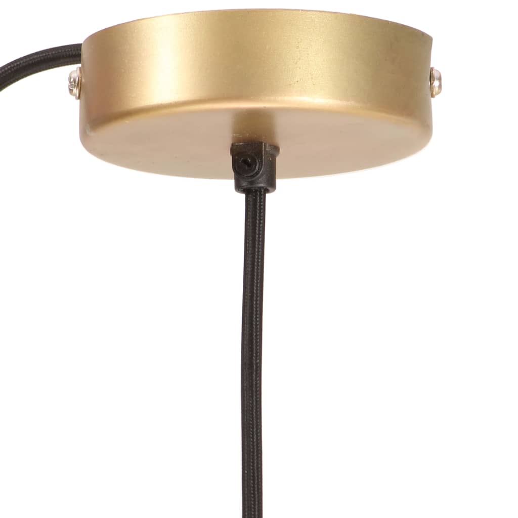 vidaXL Lampa wisząca, 25 W, kolor mosiądzu, okrągła, 17 cm, E27