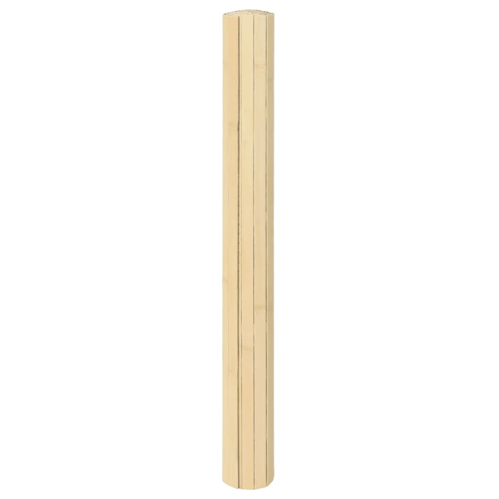 vidaXL Dywan prostokątny, jasny naturalny, 100x500 cm, bambusowy