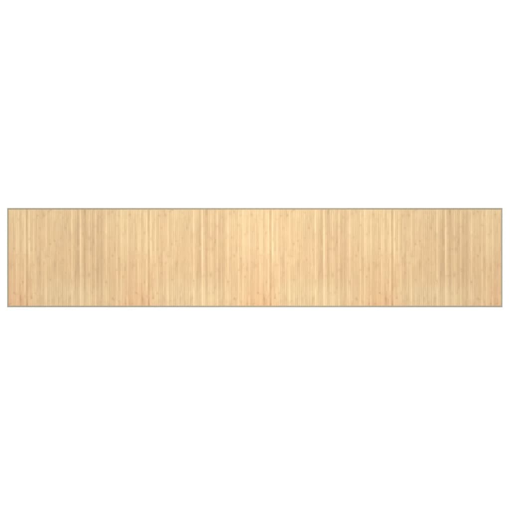 vidaXL Dywan prostokątny, jasny naturalny, 80x400 cm, bambusowy